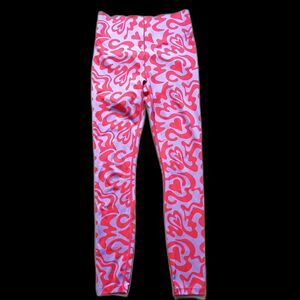 Savage X Fenty Red Purple Heart Hotline High Waist Leggings M Valentine Rhianna